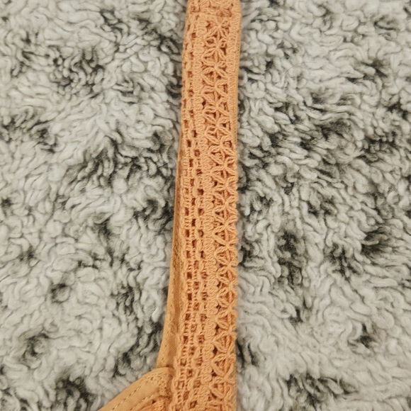 Torrid SZ 3 Peach Cotton Button Up Embroidered Crochet Tank Boxy Loose Fit - Picture 11 of 14